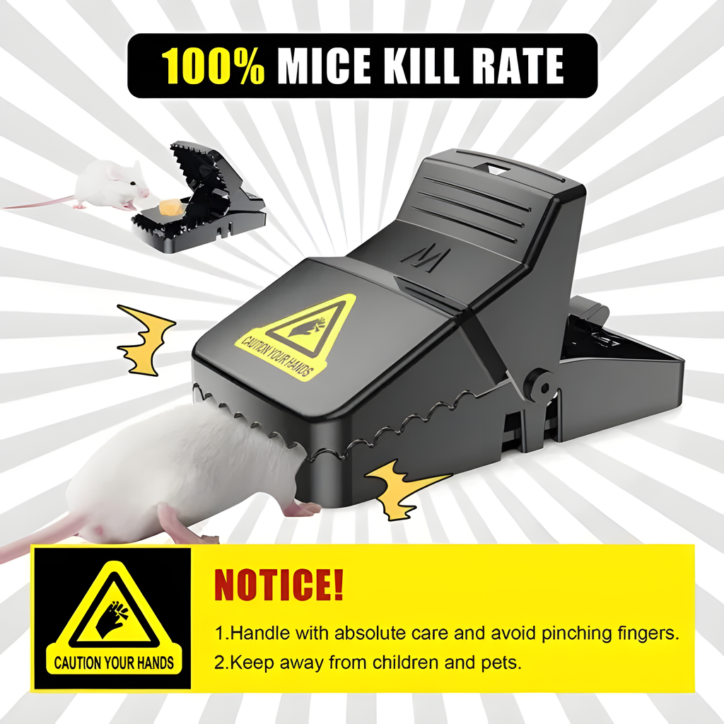 Umify Heavy Duty Rat Trap & Mouse Catcher – High Quality Durable Plastic, Reusable & Easy to Use Pest Control