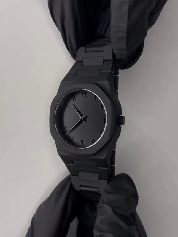 Umify Full Black Aura Quartz Watch – Lightweight Design, , Premium Quality