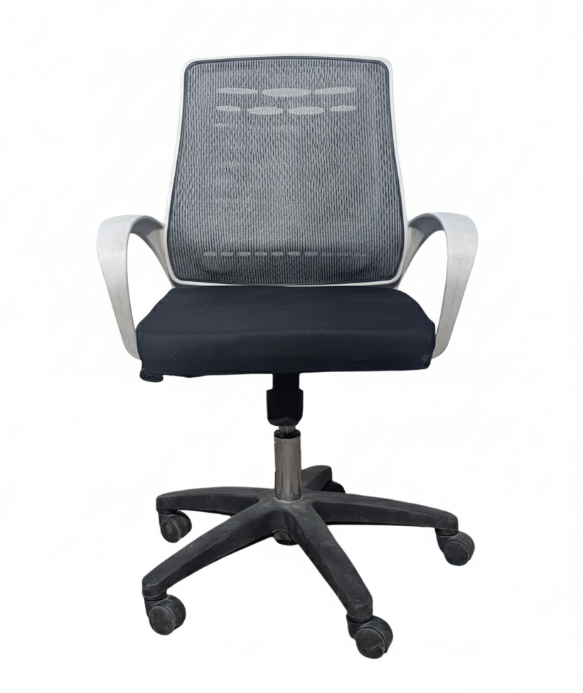 Umify Mid-Black Mesh Office Chair with (1 year warranty)