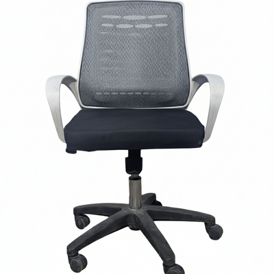 Umify Mid-Black Mesh Office Chair with (1 year warranty)