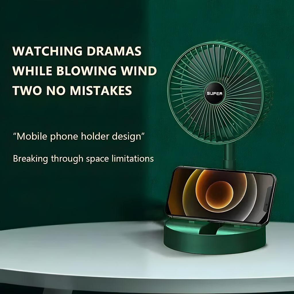 Umify Portable Rechargeable Telescopic Folding Fan