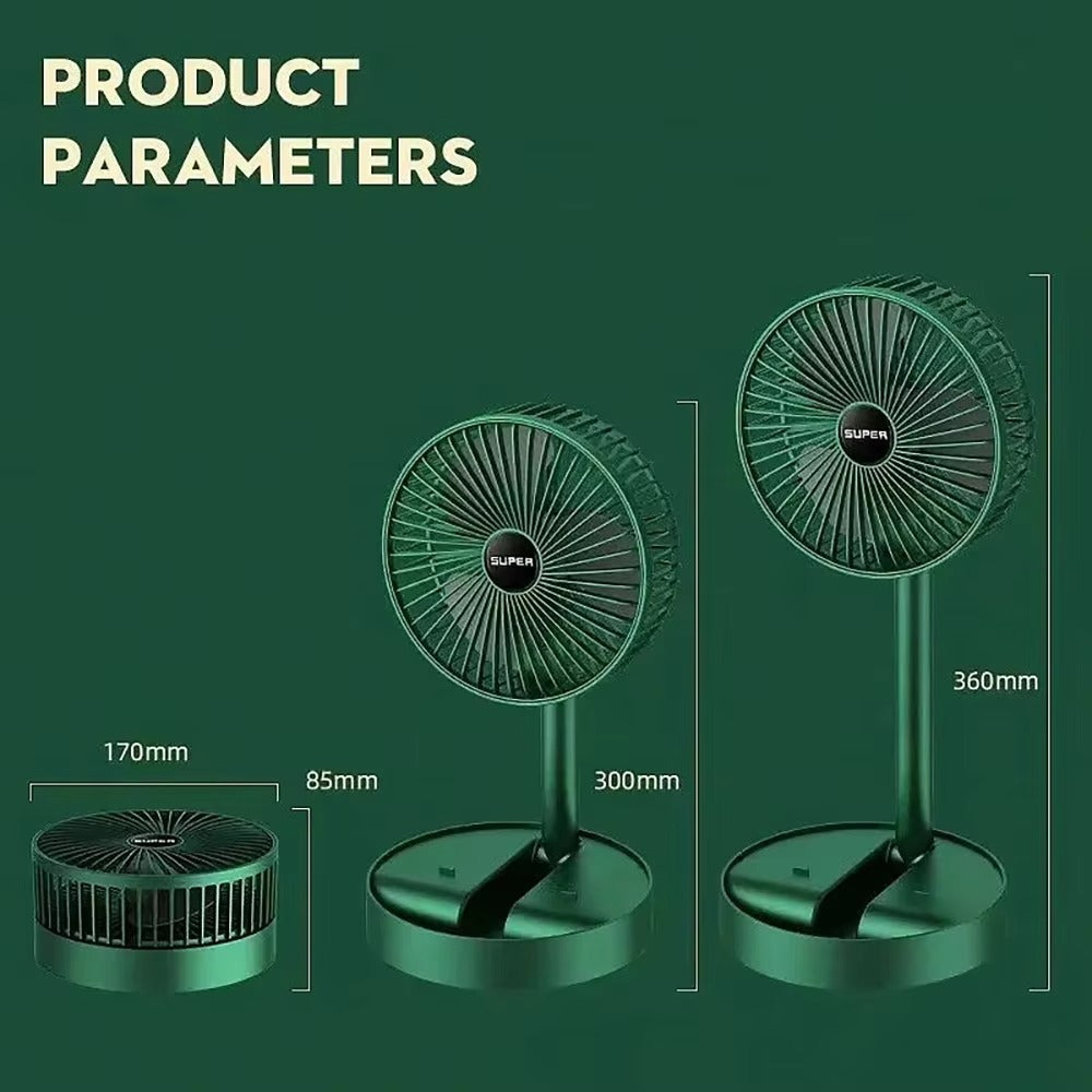 Umify Portable Rechargeable Telescopic Folding Fan