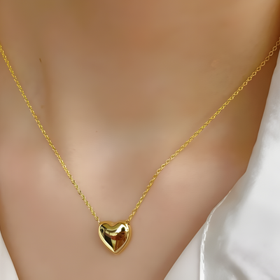 Umify Stainless Steel Heart Shape Necklace |  Love Heart Pendant Necklace